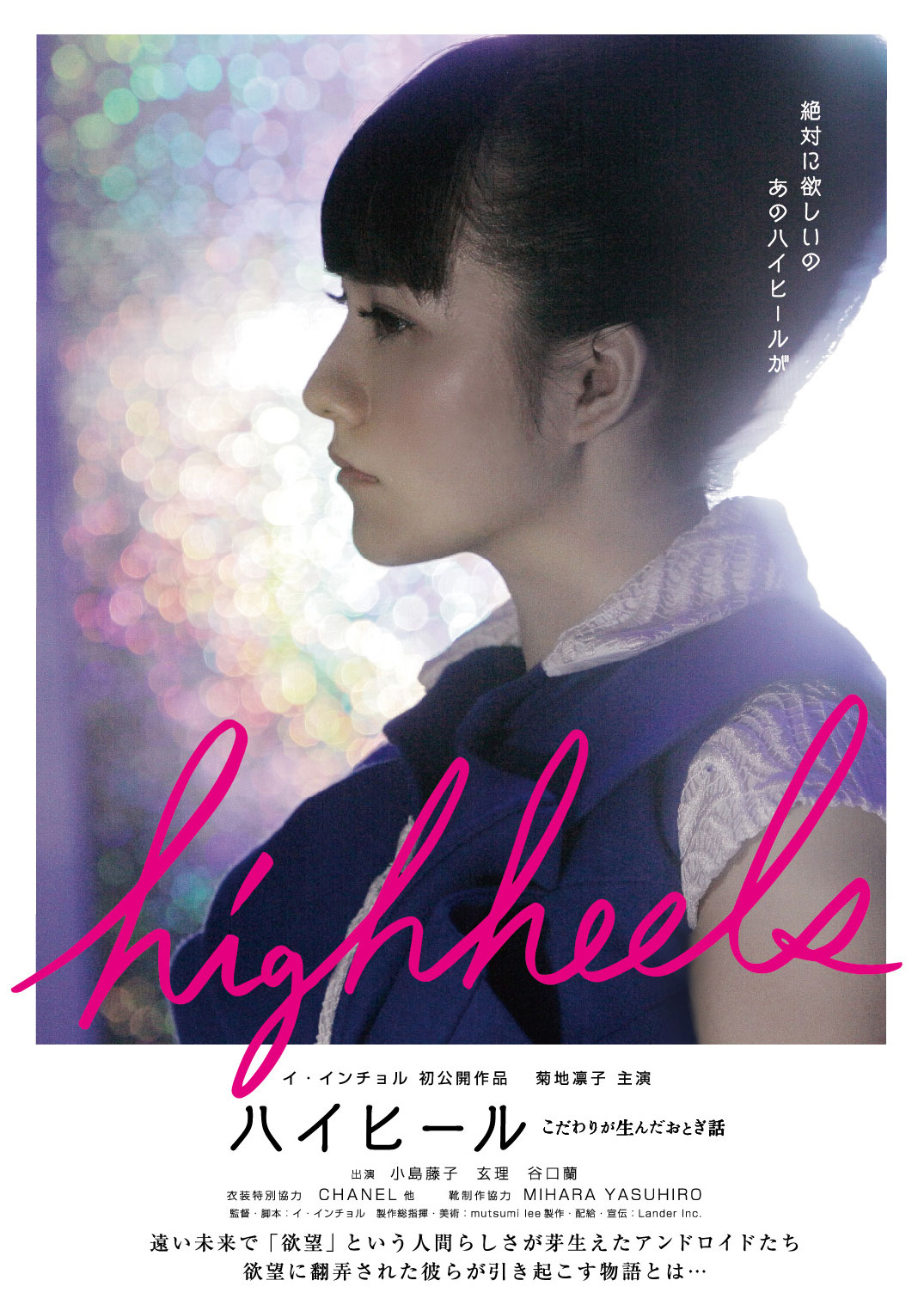「ハイヒール～こだわりが生んだおとぎ話」チラシ。(c)菊池良助