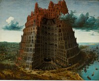 「INSIDE BABEL」大友克洋 デジタルコラージュ：河村康輔 2017年 デジタルプリント、紙 (c)マッシュ・ルーム 大友克洋