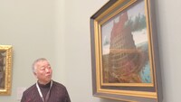 ボイマンス美術館を訪れ、「バベルの塔」を鑑賞する大友克洋。