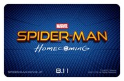 「スパイダーマン：ホームカミング」のムビチケカード。