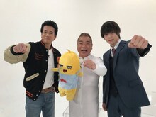 左から唐沢寿明、出川哲朗、窪田正孝。