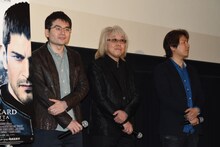 左から深見真、川井憲次、小林裕幸。