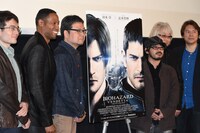 「バイオハザード：ヴェンデッタ」完成披露舞台挨拶の様子。