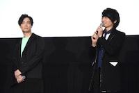 「劇場版 Free!-Timeless Medley- 絆」公開記念舞台挨拶の様子。