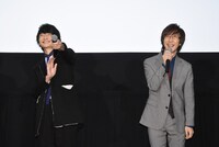 「劇場版 Free!-Timeless Medley- 絆」公開記念舞台挨拶の様子。