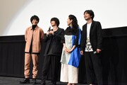 左から中村倫也、神木隆之介、澤穂希、尾上寛之。