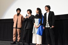 左から中村倫也、神木隆之介、澤穂希、尾上寛之。