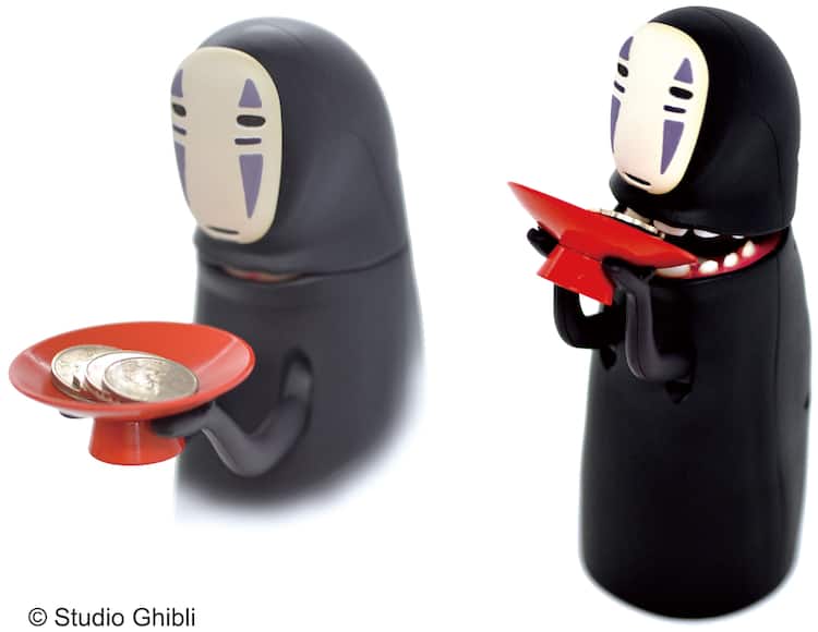 あっ…「千と千尋の神隠し」カオナシがムシャムシャ小銭を食べる貯金箱 