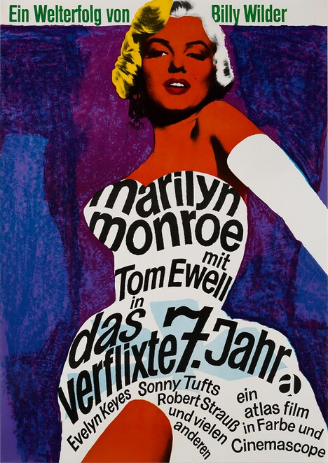 「七年目の浮気」(1955年 / アメリカ / ビリー・ワイルダー) ポスター:フィッシャー=ノスビッシュ(1966年) サントリーポスターコレクション(大阪新美術館建設準備室委託)