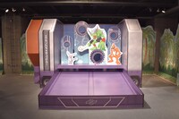 「デジモンアドベンチャー THE REAL WORLD」展示の様子。