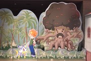 「デジモンアドベンチャー THE REAL WORLD」展示の様子。