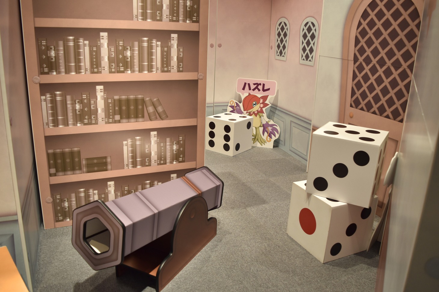 「デジモンアドベンチャー THE REAL WORLD」展示の様子。