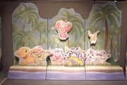 「デジモンアドベンチャー THE REAL WORLD」展示の様子。