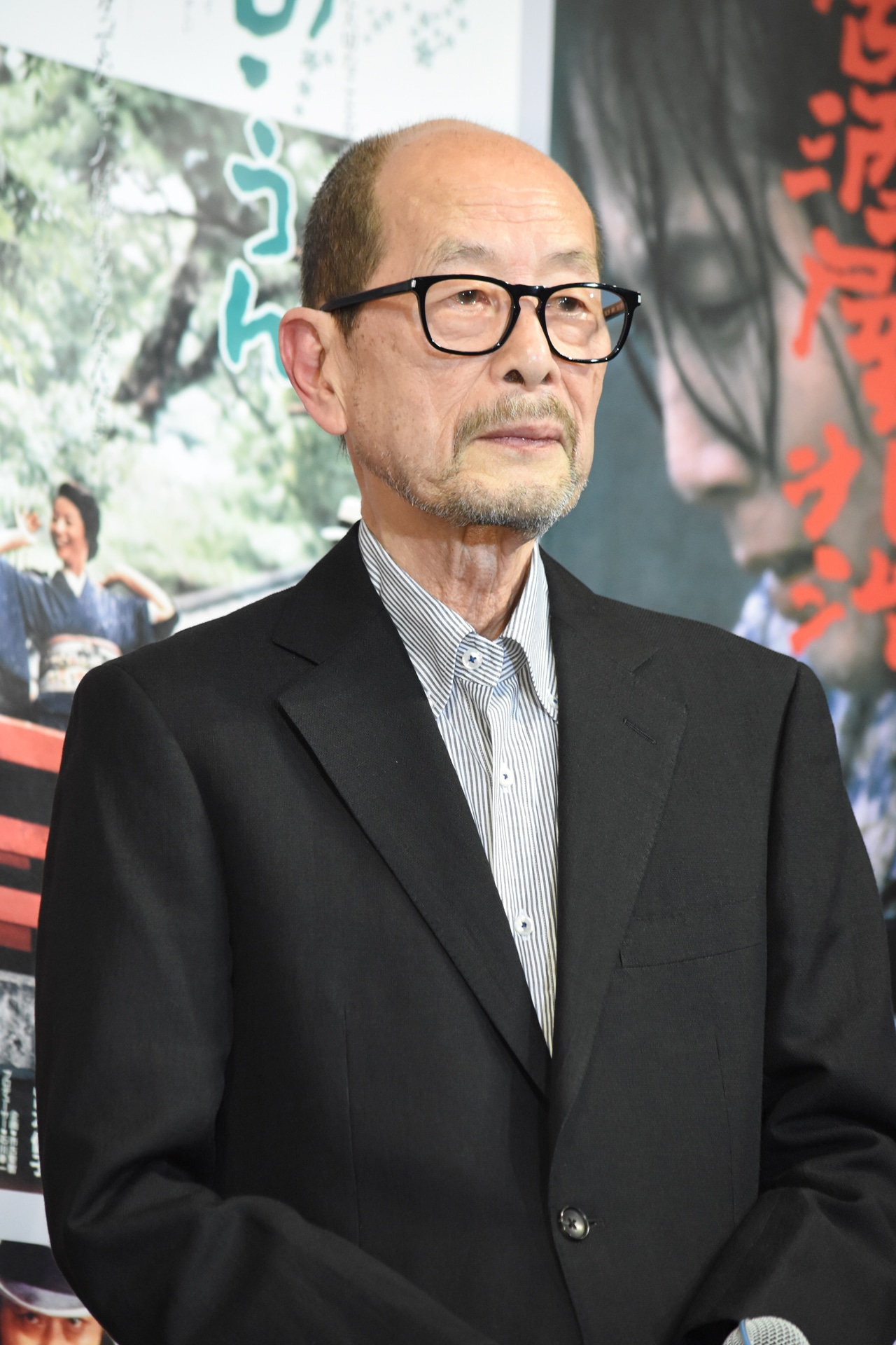 2017年5月4日、「追憶」の公開直前イベントでの降旗康男。