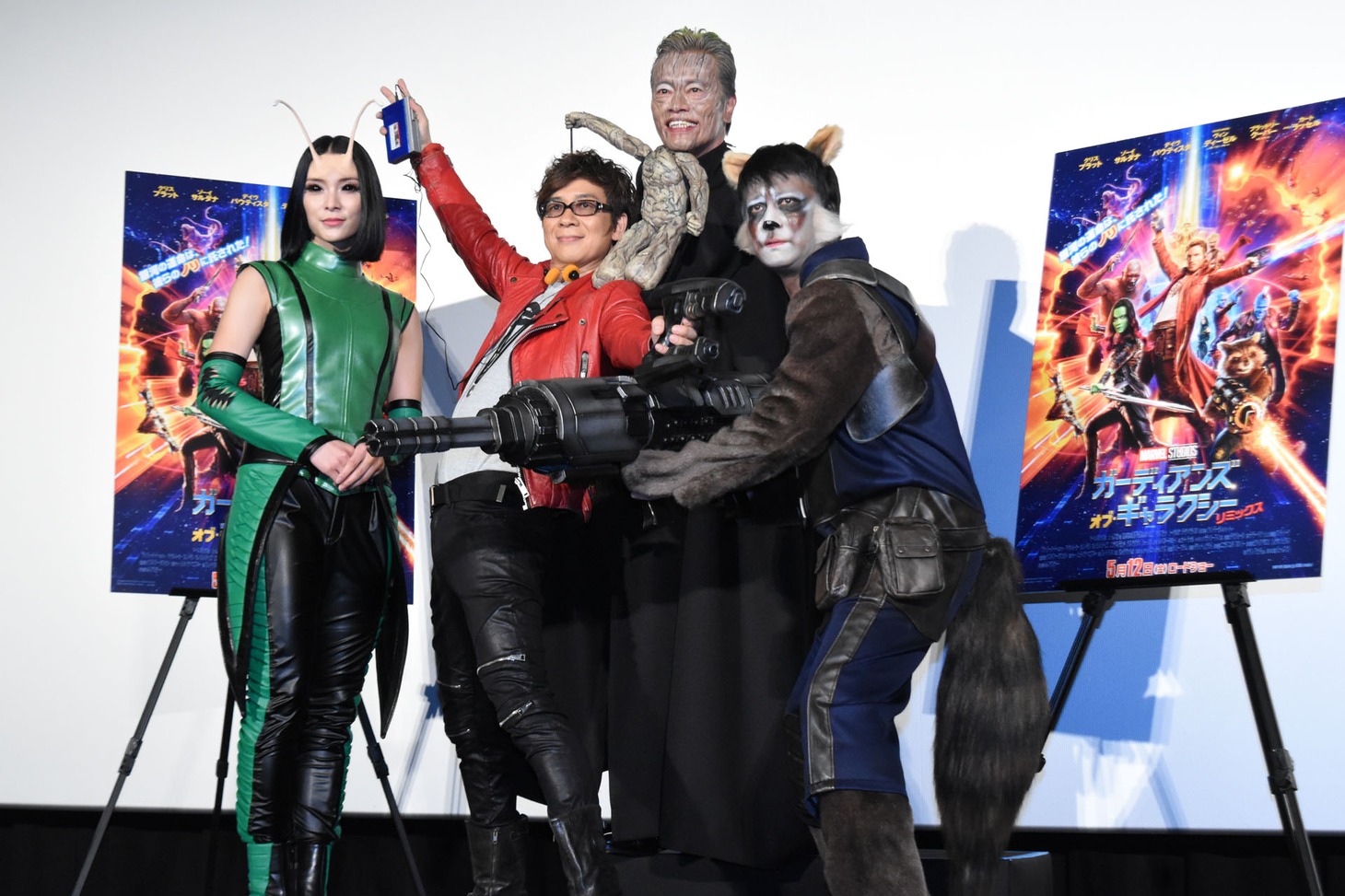 「『ガーディアンズ・オブ・ギャラクシー：リミックス』全員なりきり！プレミア・イベント」の様子。