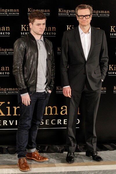 左からタロン・エジャトン、コリン・ファース。（写真提供：Murdock Michael / VISUAL Press Agency / ゼータ イメージ）