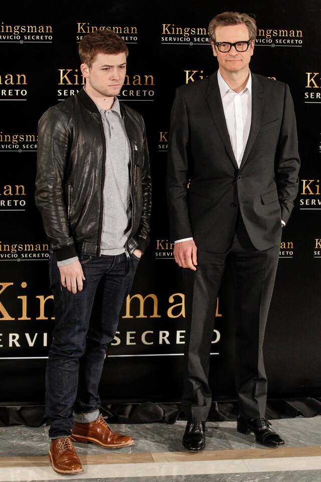 左からタロン・エジャトン、コリン・ファース。（写真提供：Murdock Michael / VISUAL Press Agency / ゼータ イメージ）