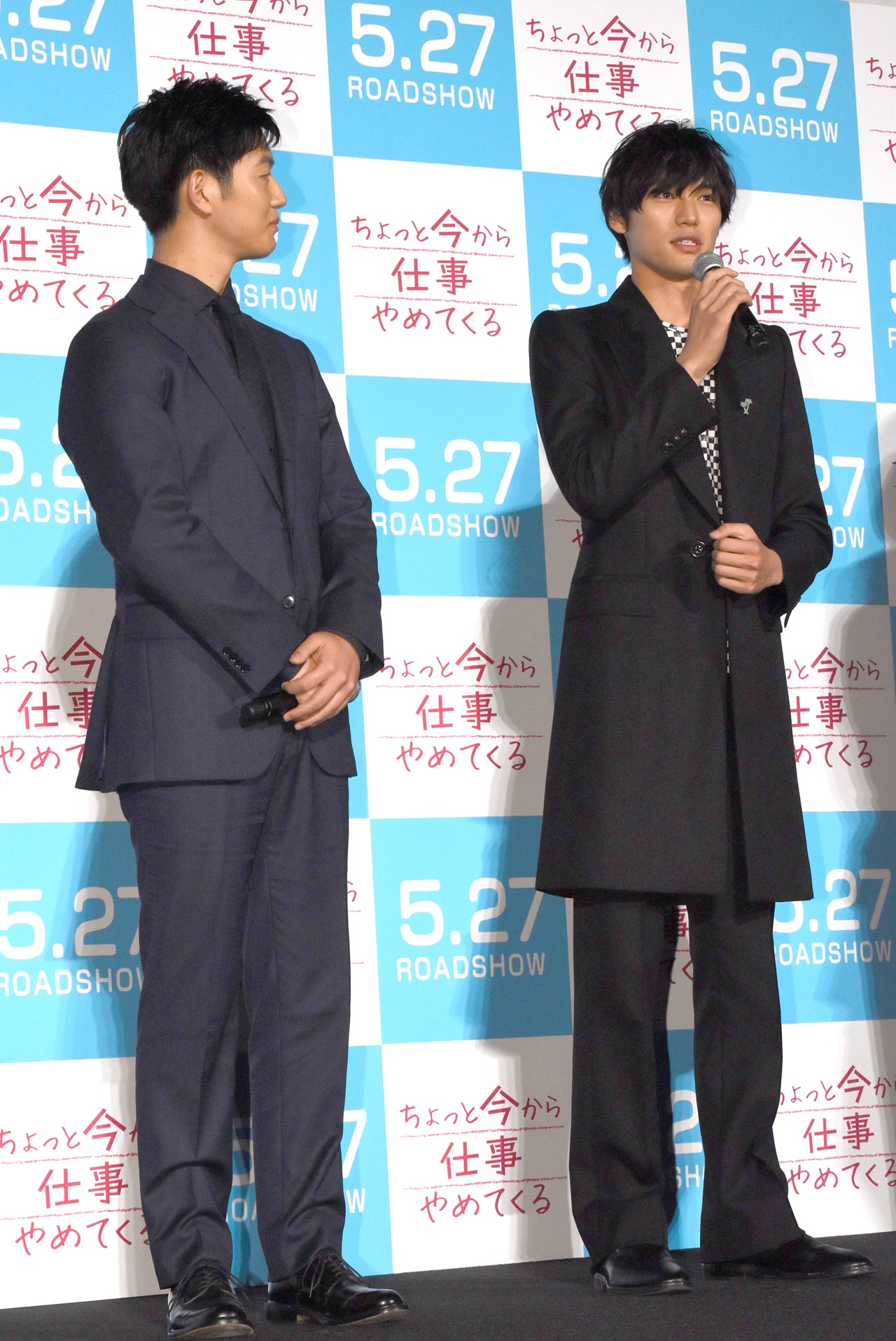 「ちょっと今から仕事やめてくる」完成披露の様子。