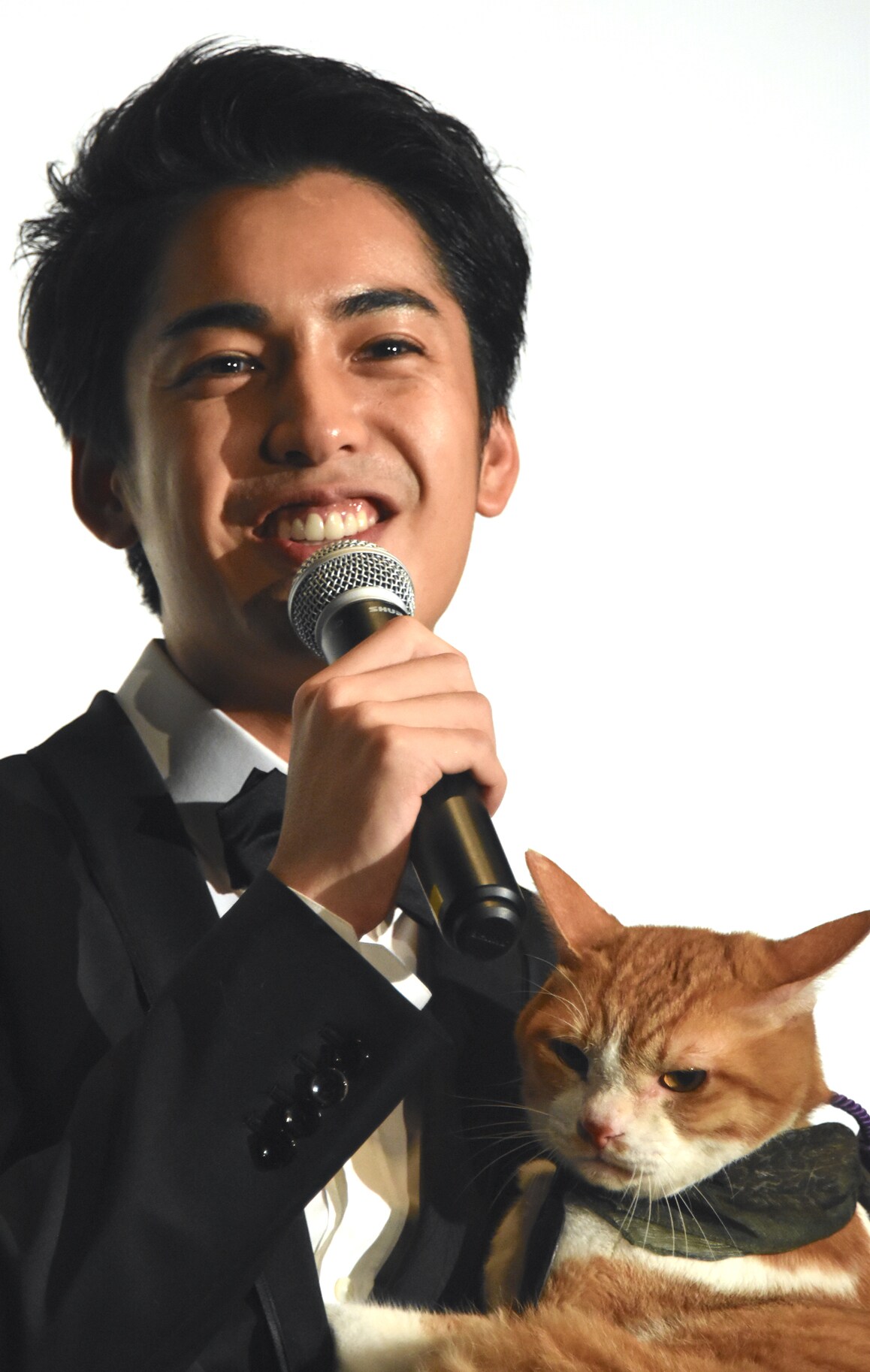 猫忍」完成披露、大野拓朗が変化の術で「金時の飼い主さんになりたい
