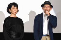 「いぬむこいり」初日舞台挨拶の様子。