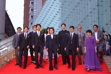 映画「22年目の告白-私が殺人犯です-」ジャパンプレミアイベントの様子。