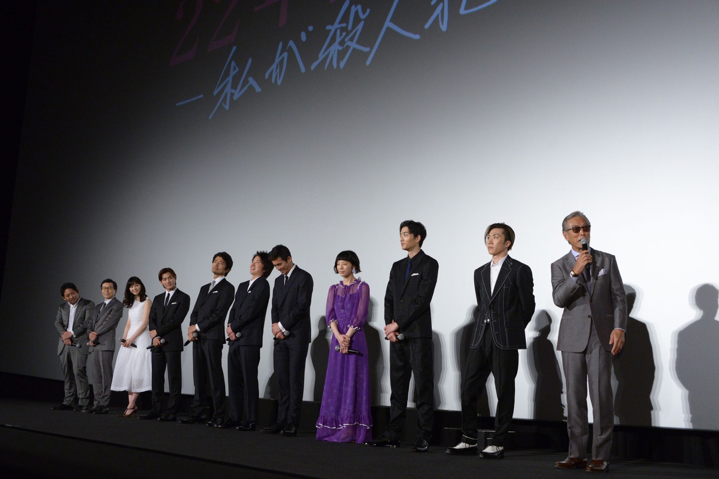 映画「22年目の告白-私が殺人犯です-」ジャパンプレミアイベントの様子。
