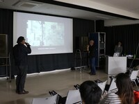 2016年11月20日に行われた「デジタル全盛期の今、＜特撮＞って、なに？」の様子。