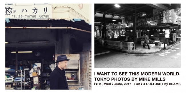 マイク・ミルズが東京で撮影したモノクロ写真を展示、新作とのコラボアイテムも販売