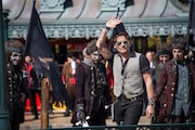 「パイレーツ・オブ・カリビアン/最後の海賊」ヨーロッパプレミアに出席したジョニー・デップ。