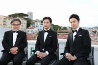 左から黒沢清、松田龍平、長谷川博己。 (c)Kazuko Wakayama