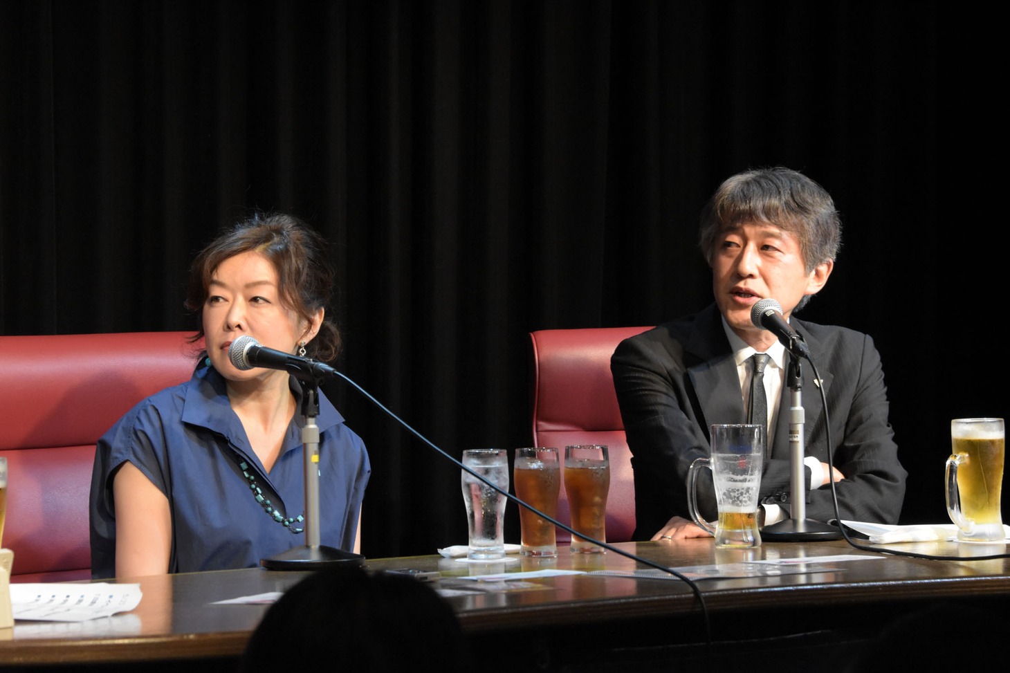 左から小林靖子、白倉伸一郎。