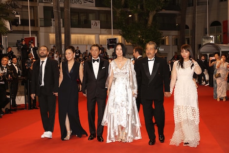 第70回カンヌ国際映画祭にて、「光」公式上映時の様子。