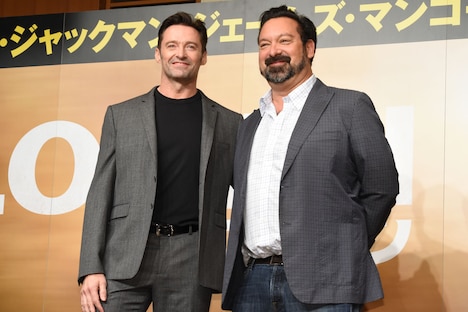 左からヒュー・ジャックマン、ジェームズ・マンゴールド。
