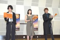 「打ち上げ花火、下から見るか？横から見るか？」公開アフレコの様子。