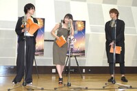 「打ち上げ花火、下から見るか？横から見るか？」公開アフレコの様子。