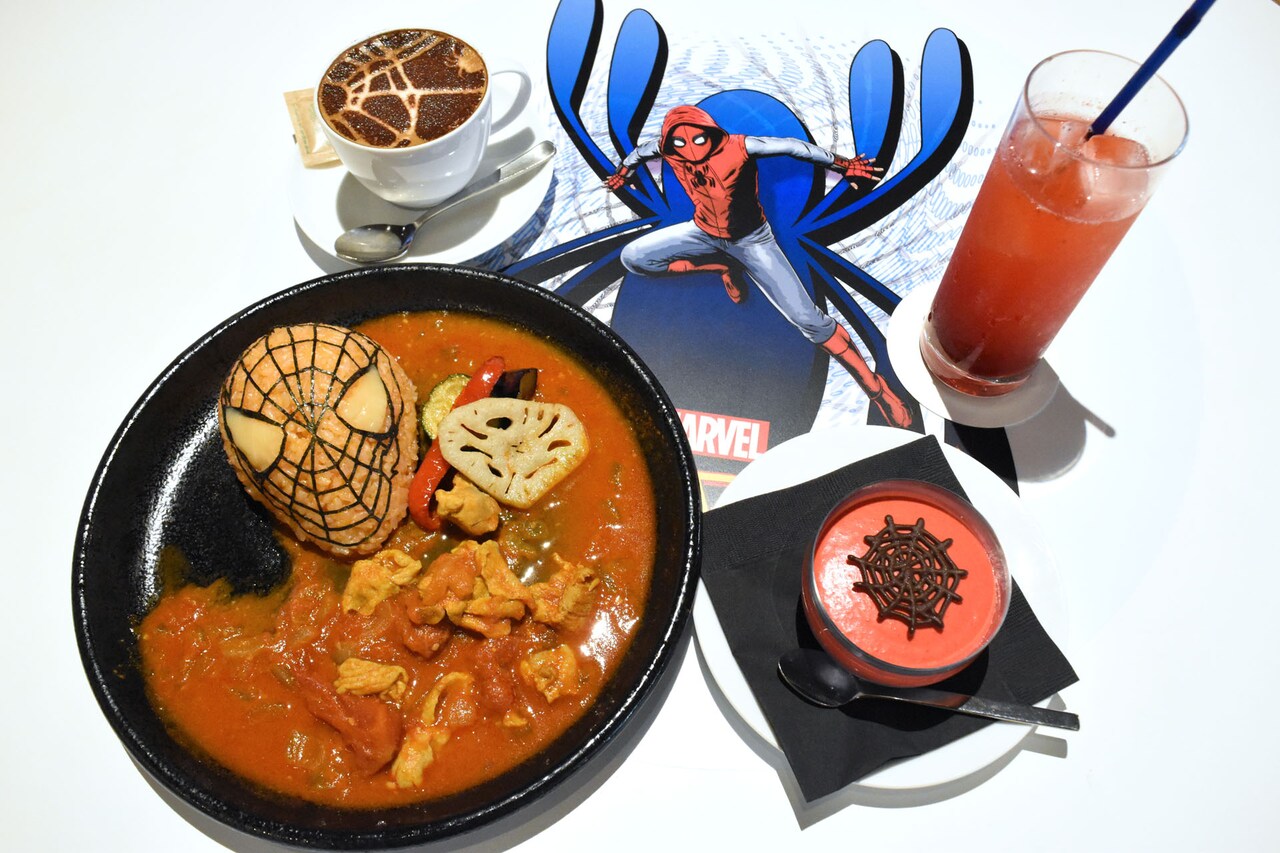 「スパイダーカフェ」限定メニュー