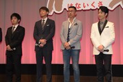 左から和田正人、吉田栄作、中井貴一、野村萬斎。