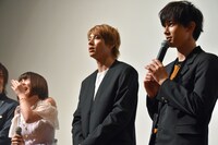 「トモダチゲーム 劇場版」初日舞台挨拶の様子。