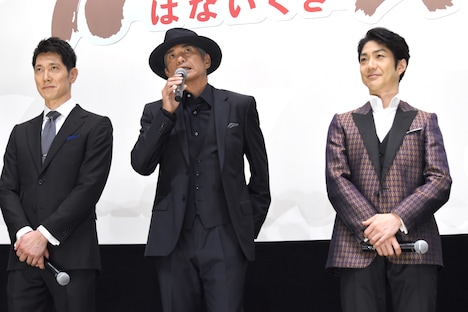 「花戦さ」初日舞台挨拶の様子。