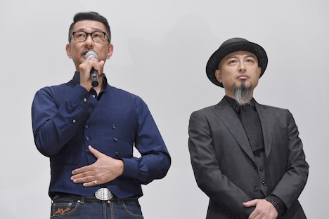 映画「花戦さ」初日舞台挨拶の様子。