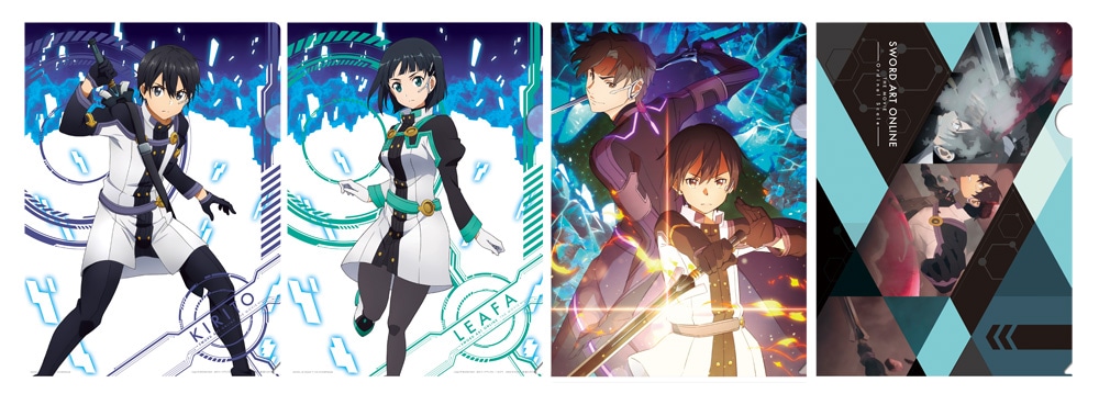 F賞のクリアファイルセット（4枚1セット、全5種）。