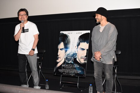 「バイオハザード:ヴェンデッタ」大ヒット御礼上映会の様子。
