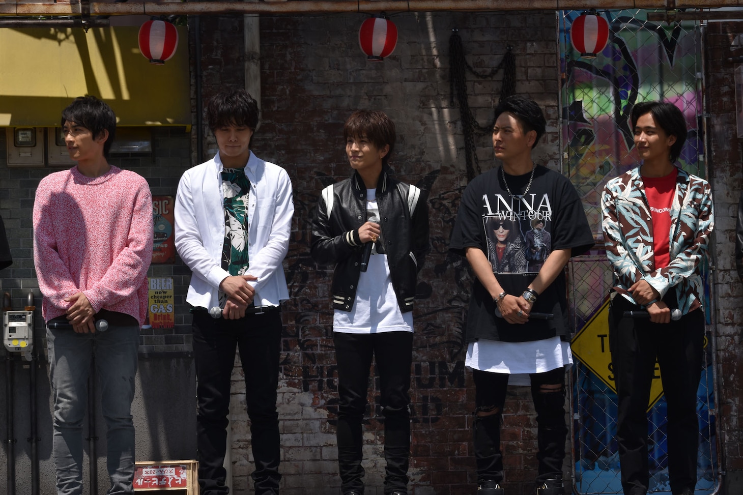 「HiGH&LOW THE LAND」「HiGH&LOW THE MUSEUM」発表会の登壇者たち。