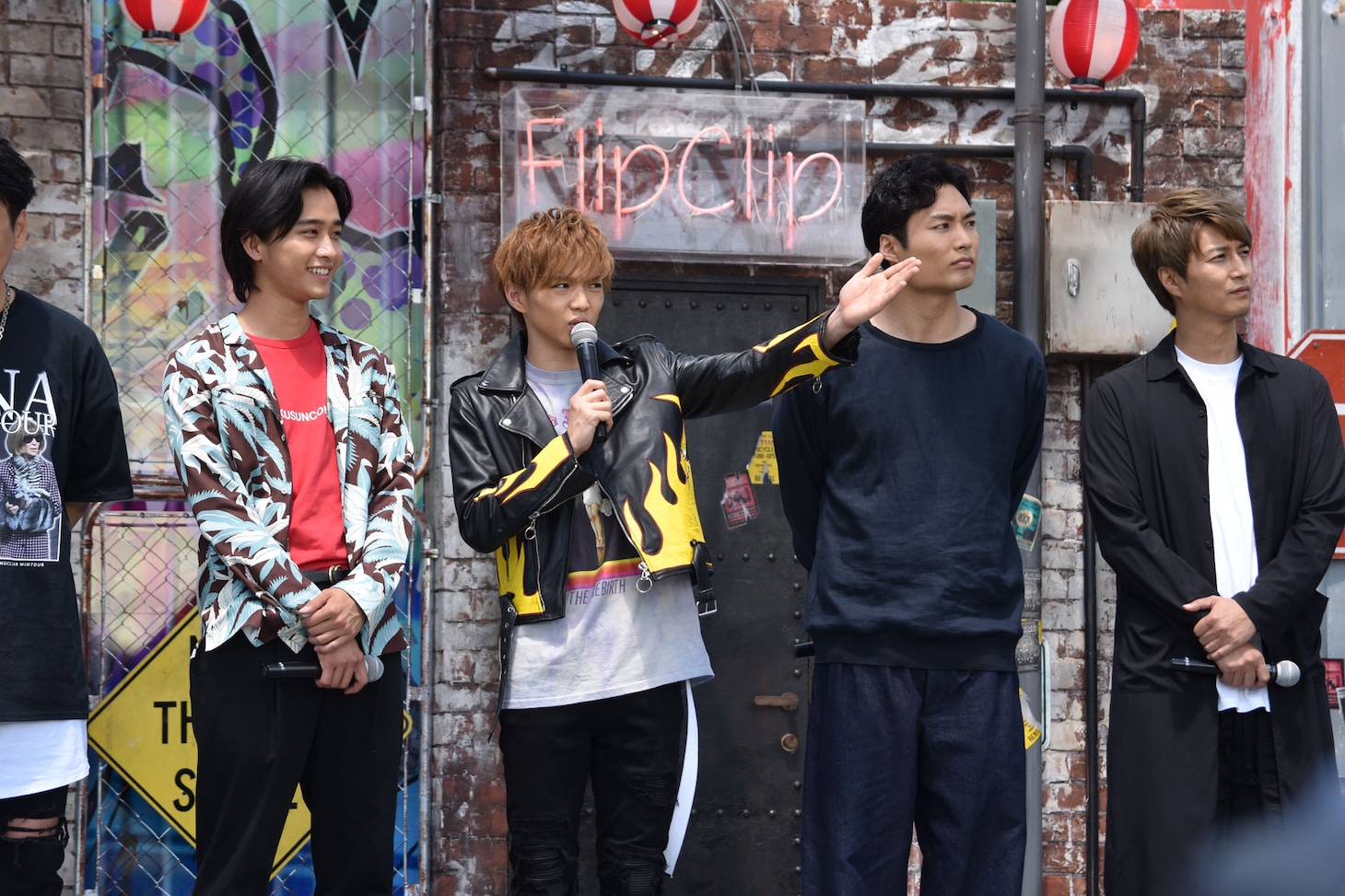 「HiGH&LOW THE LAND」「HiGH&LOW THE MUSEUM」発表会の登壇者たち。