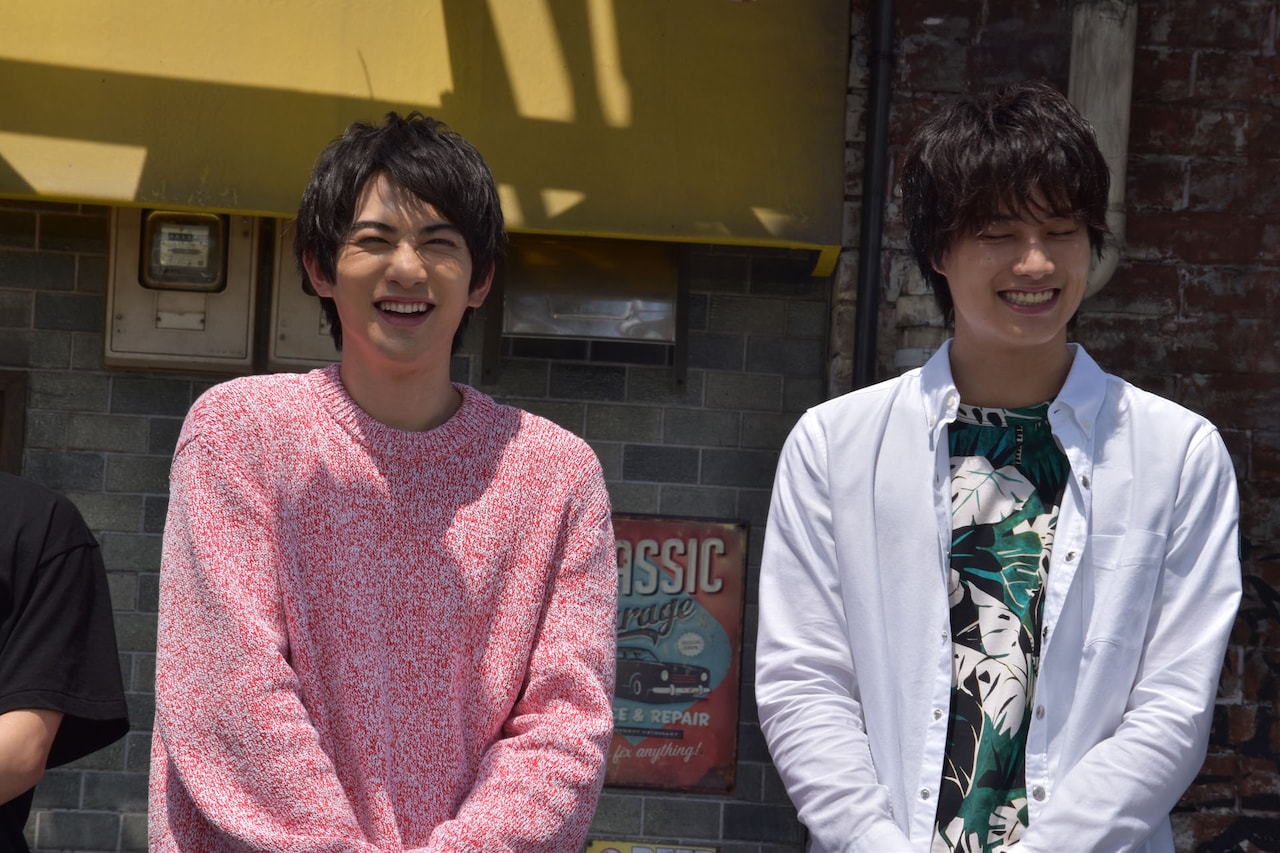 左から町田啓太、鈴木伸之、岩田剛典。 - HiGH&LOW THE LAND本日