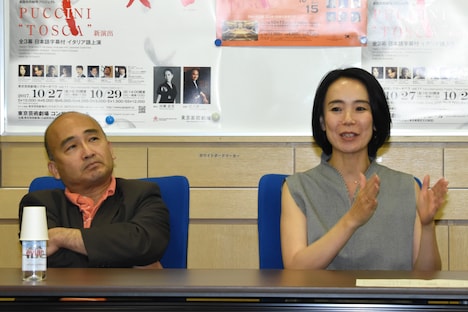 左から広上淳一、河瀬直美。