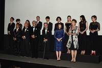 「TAP -THE LAST SHOW-」初日舞台挨拶の様子。