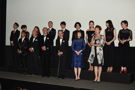 「TAP -THE LAST SHOW-」初日舞台挨拶の様子。