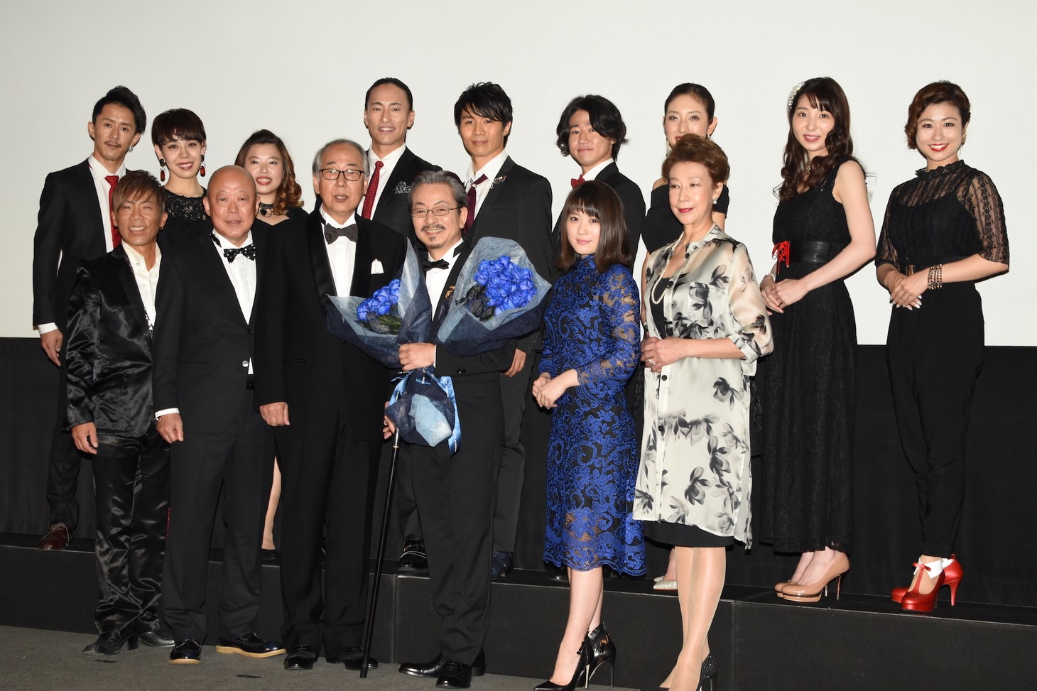 「TAP -THE LAST SHOW-」初日舞台挨拶の様子。