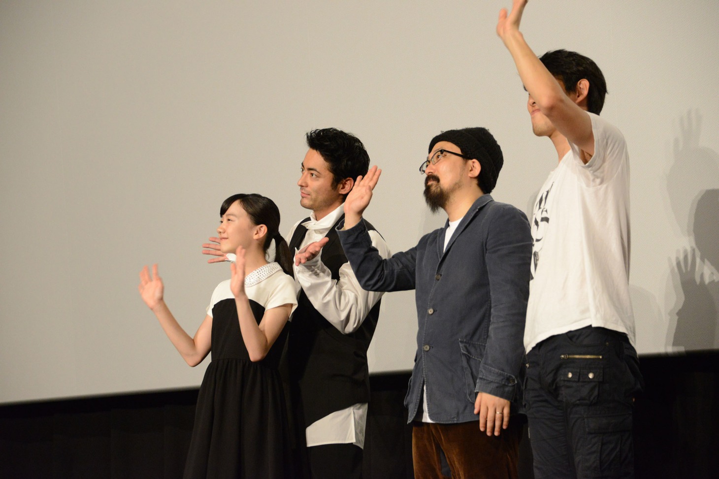 フォトセッション中の様子。